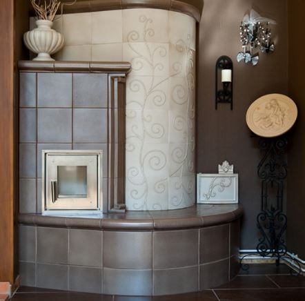 Cserépkályha részlet