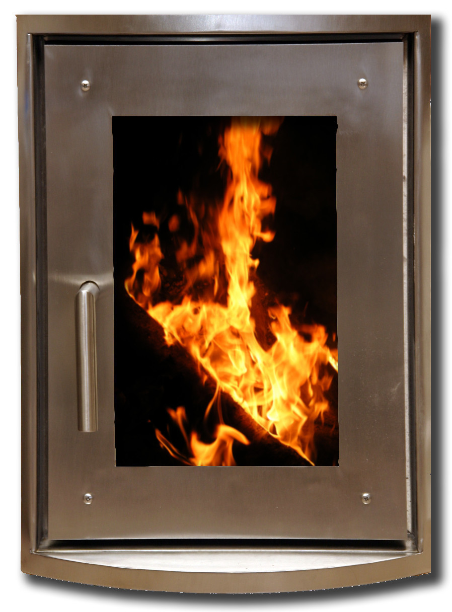 6. Rozsdamentes íves üveges álló